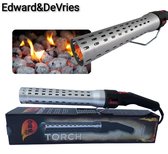 Edward&DeVries - Elektrische BBQ Aansteker - BBQ Accesoires - One Minute Lighter -  BBQ Starter - Looftlighter - Geschikt voor Houtskool en Briketten -