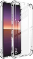Sony Xperia 1 III Hoesje Dun TPU met Screen Protector Transparant
