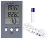thermometer Buiten - ZINAPS  Indoor & buiten digitale thermometer hygrometer Temperatuur Luchtvochtigheid Meter - TH06