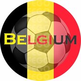 Rode duivels stickers - Belgische vlag etiketten #4 - voetbal stickers - afneembare stickers - 40 mm - 40 st