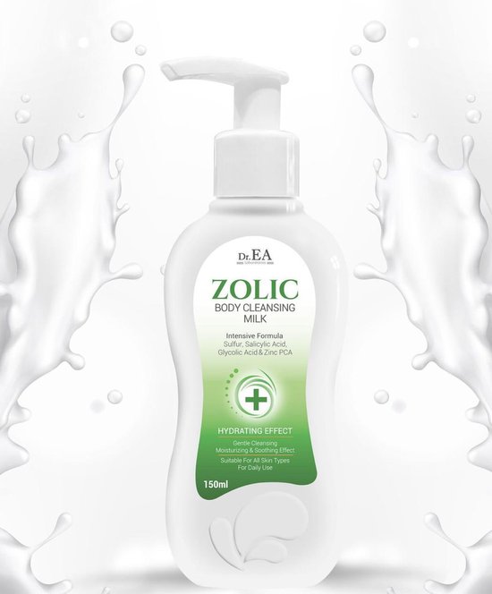 Elegantie pak Harde wind Dr EA Laboratories | Zolic | Body Cleansing Milk | Reinigingsmelk | Anti  Acne | Zwavel... | bol.com