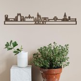 Skyline Aalst notenhout - 60cm- City Shapes wanddecoratie