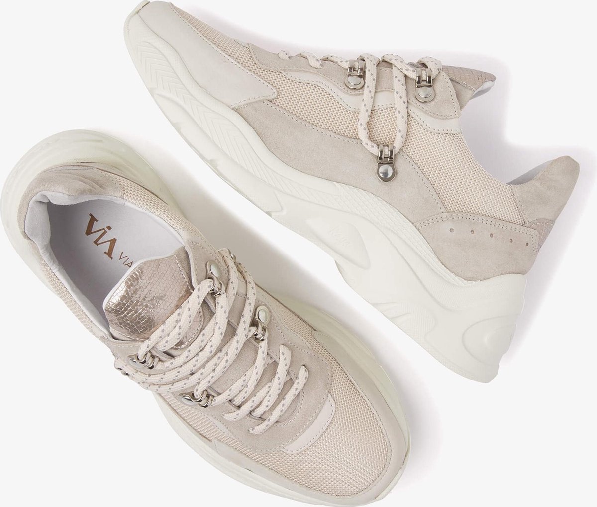 VIA VAI Raya Breeze Sneakers Suede Wit Maat 41 bol