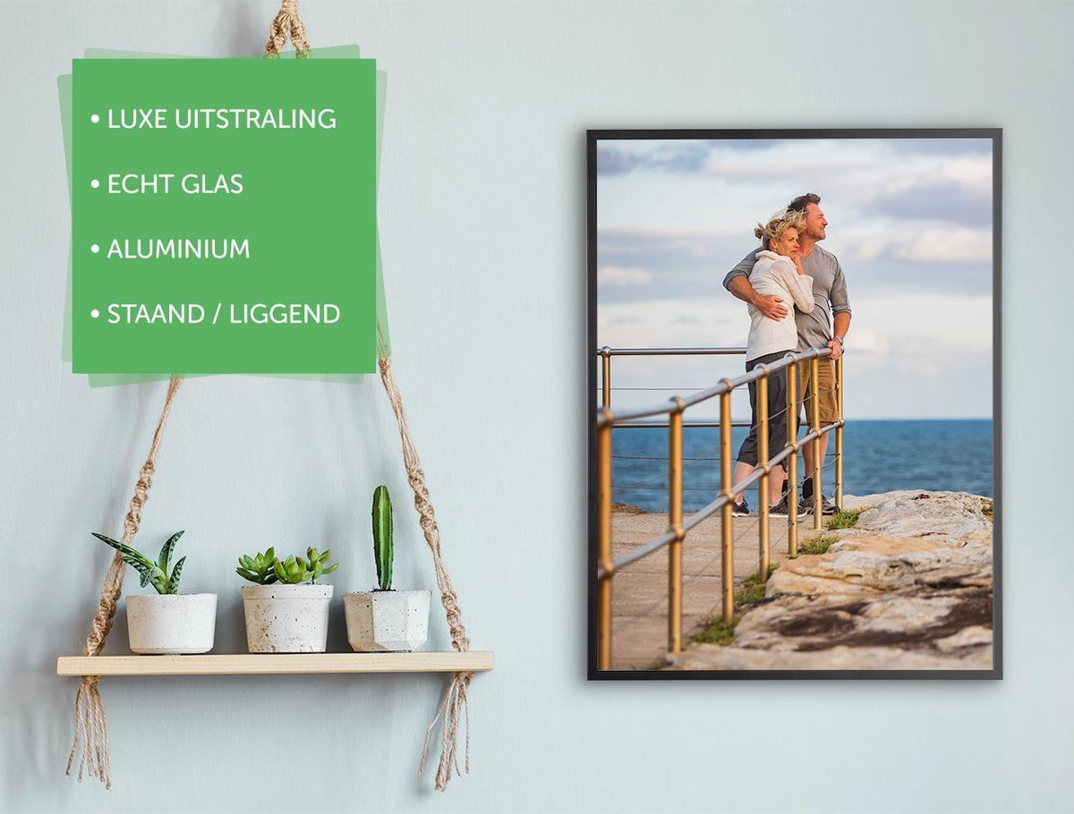 Lijsten Nederland | Aluminium lijst C2 42x59,4 cm (A2) | zilver