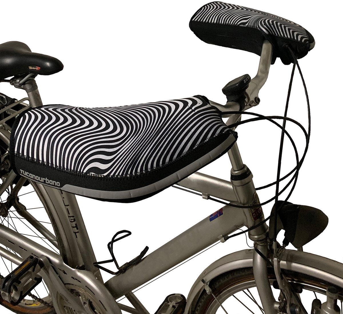 Tucano Urbano Fietsmof City Zebra Neopreen One- Stuks Zwart