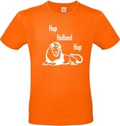 T-shirt met opdruk “Hup Holland Hup” | EK 2021 | Oranje T-shirt met witte opdruk. | Herojodeals