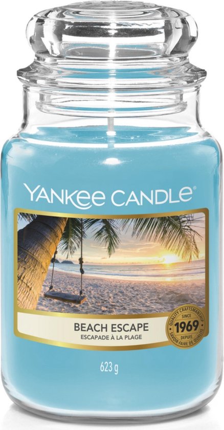 Yankee Candle Geurkaars Large Beach Escape - 17 cm / ø 11 cm