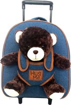 Hug Me trolley met teddybeer 33cm