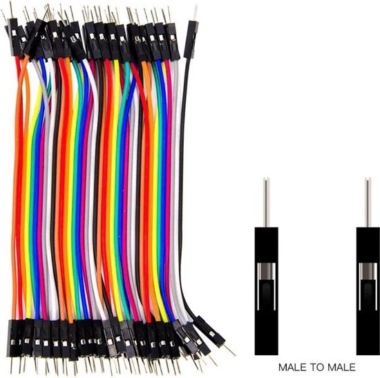 Breadboard Jumper Wires Lot De 40 Câbles Dupont 30 Cm Mâle/femelle - Pour Arduino, Raspberry Pi, Breadboard Cable Dupont