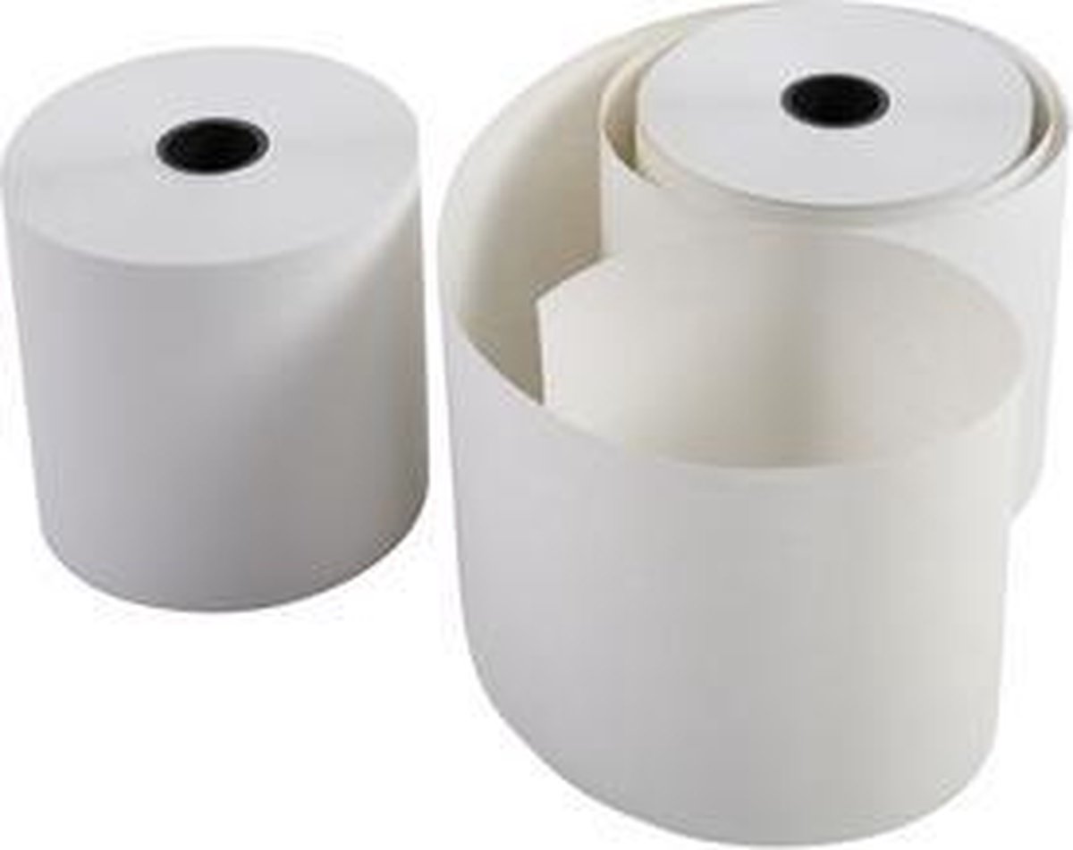 EXACOMPTA-kasregisterrollen, 57 mm x 42 m x 12 mm, wit