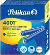 Pelikan inktpatronen grote capaciteit 4001 GTP/18, koningsblauw
