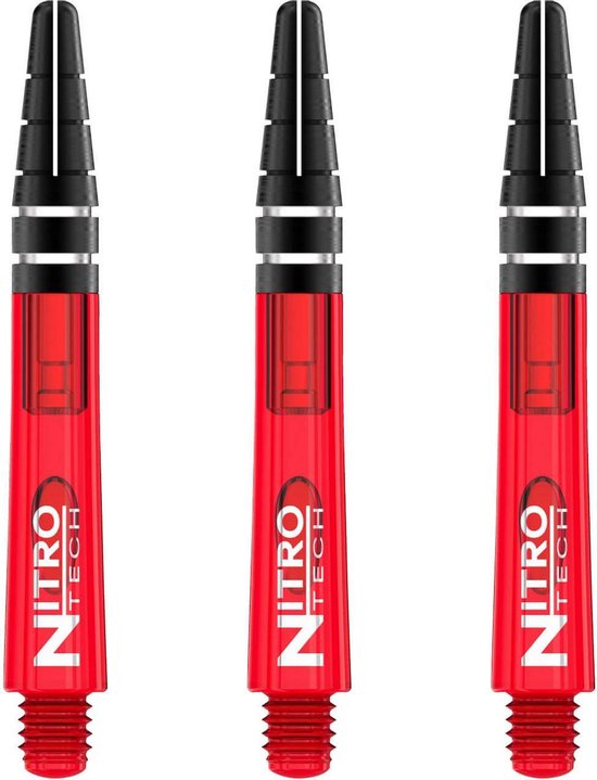 RED DRAGON - Nitrotech Selectiepakket 2 - Groen, Blauw en Rood Korte Dartschachten - 3 sets per pakket (9 Dartschachten in totaal) van Red Dragon — afbeelding 3