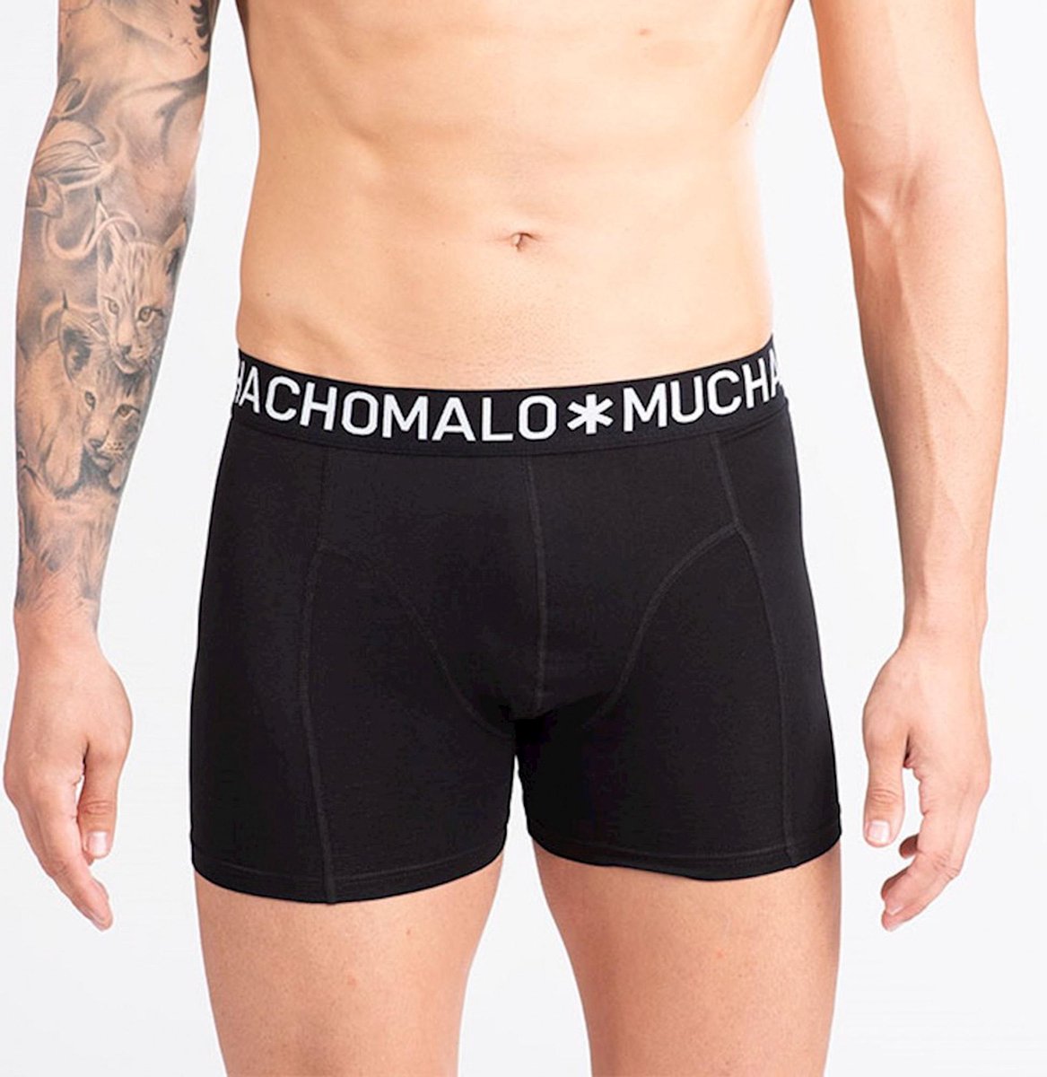 Muchachomalo 5-pack hello sunshine Solide Homme Boxer Culotte Noir/Multi 