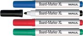 MAUL whiteboard marker, assorti, set van 4, maat: S