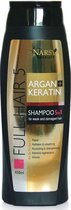 Natuurlijke shampoo met gember, honing en keratine voor droog en beschadigd haar - met zuiverend kracht 450ML