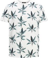 Jack & Jones T-shirt Jprblabeach Ss Tee Aop Ltn 12187869 Egret/reg Fit Mannen Maat - L