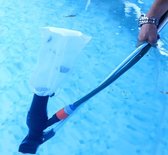 Zwembad stofzuiger - Zwembad bodem reiniging - Inclusief 5-delige steel (140cm) - Bodemzuiger zwembad - Zwembadstofzuiger - Jacuzzi onderhoud - Blauw