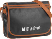 Mustang ® Milan Schoudertas - Denim tas - PU materiaal - Waterafstotend - Crossbodytas - Zwart