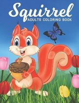 Squirrel Adults Coloring Book
