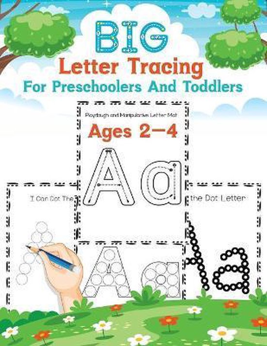 Big Letter Tracing For Preschoolers and Toddlers Ages 24, Qkid Store