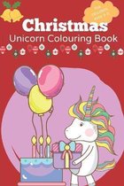 Christmas Unicorn colouring book for children ages 3-5