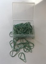 Paperclips Druppel Groen -2,5 cm - 50 stuks
