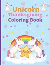 Unicorn thanksgiving coloring book