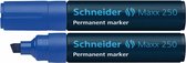 marker Schneider Maxx 250 permanent beitelpunt blauw S-125003