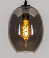 Lumidora Hanglamp 73953 - E27 - Zwart - Grijs - Metaal - ⌀ 20 cm