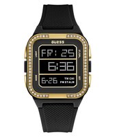 Guess Flash GW0224L2 Horloge - Siliconen - Zwart - Ø 46.5 mm