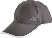 Coolibar - UV Sportcap voor volwassenen - Lenny - Carbon/Wit - maat L/XL (58,5CM)