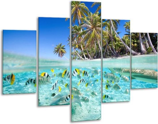 Glasschilderij Natuur | Blauw, Groen | | Foto print op Glas |  F006050