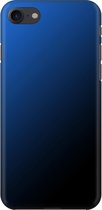 Apple iPhone SE (2020) - Hard Case - Deluxe - Fully Printed - Zwart Blauw