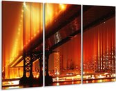 Pont de peinture sur toile | Rouge, jaune, noir | 120x80cm 3 Liège