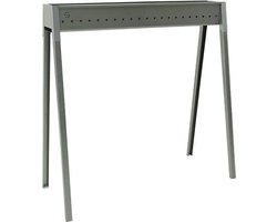 Spiedini Torino 80 - Houtskool barbecue zonder rooster, voor arrosticini, saté of spiesjes - 80 cm lang, 11 cm breed - Materiaal: gealuminiseerd ijzer