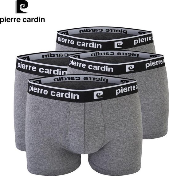 Pierre Cardin - Sous-vêtements masculin 4-Pack - 95% Katoen - Caleçon - Grijs - Taille L