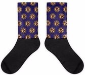 Bitcoin Sokken - Zwart en Paars | Unisex | Maat 35 t/m 44