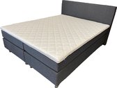 Complete boxspring V620 - 140x200 cm - Incl. pocketvering matrassen en topper - Antraciet