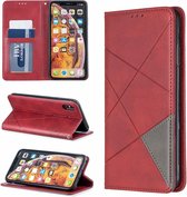 GSMNed – Leren telefoonhoesje Rood – Luxe iPhone XR hoesje Rood – Portemonnee – Pasjeshouder voor iPhone XR – Rood
