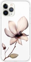 Voor iPhone 11 Pro Max Gekleurd tekenpatroon Zeer transparant TPU beschermhoes (Lotus)