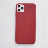 Voor iPhone 11 Pro Max Fabric Style TPU Protective Shell (rood)