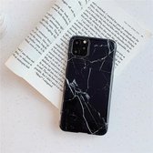 Voor iPhone 12 mini TPU Smooth Marbled IMD Mobile Phone Case (Gold Inlaid Jade F29)