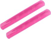 Klaparmband Roze 22 Cm | 2 stuks