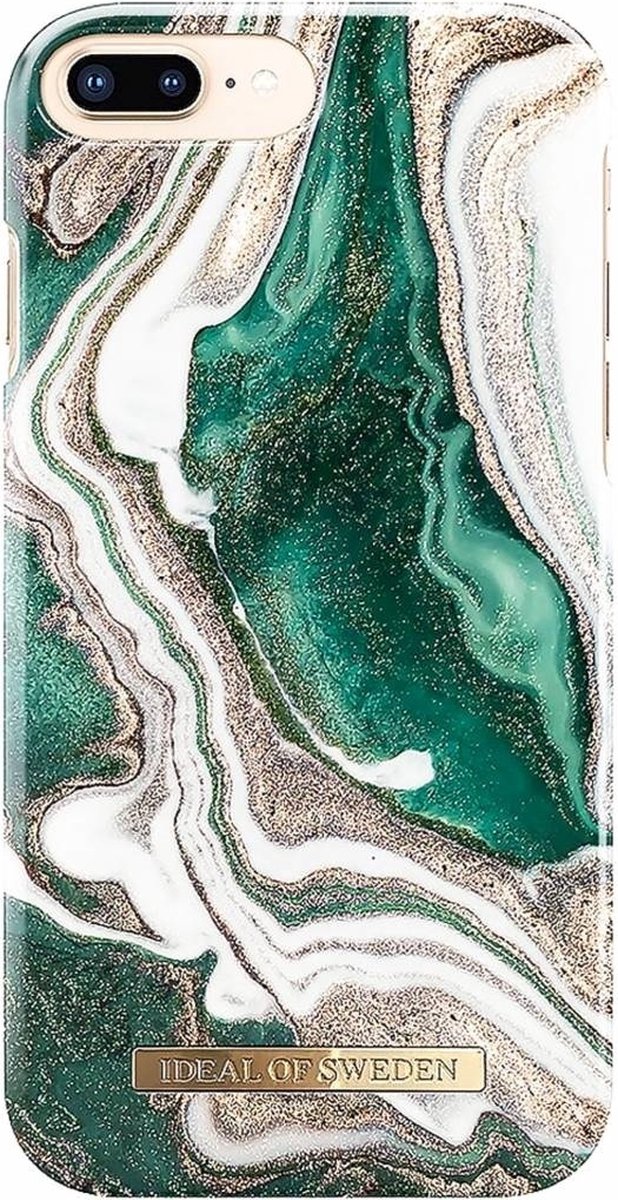 iDeal of Sweden iPhone 7-8 Plus Backcover hoesje - Golden Jade Marble