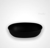 Zeepbakje - zwart - metaal - zeepschaaltje - 14 cm