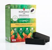 Mcbrikett Kokoko Briketten Long 8 kilo voor BBQ en Dutch oven / slow cooking