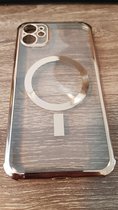 iPhone 11 - Hoesje met MagSafe – Qi  Wireless - Apple Oplader - Kleur Goud