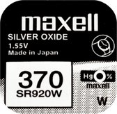 Maxell 370 / SR920W zilveroxide knoopcel horlogebatterij 2 (twee) stuks