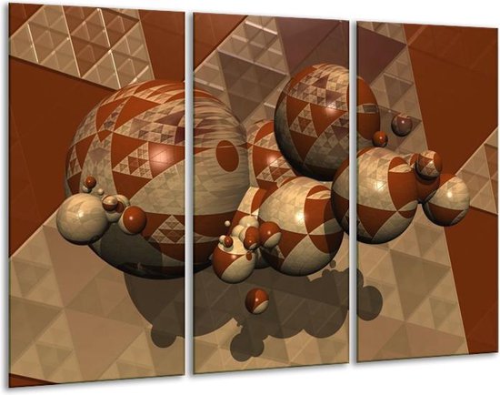 Peinture sur verre Abstrait | Marron, gris | 120x80cm 3 Liège | Tirage photo sur verre |  F004079