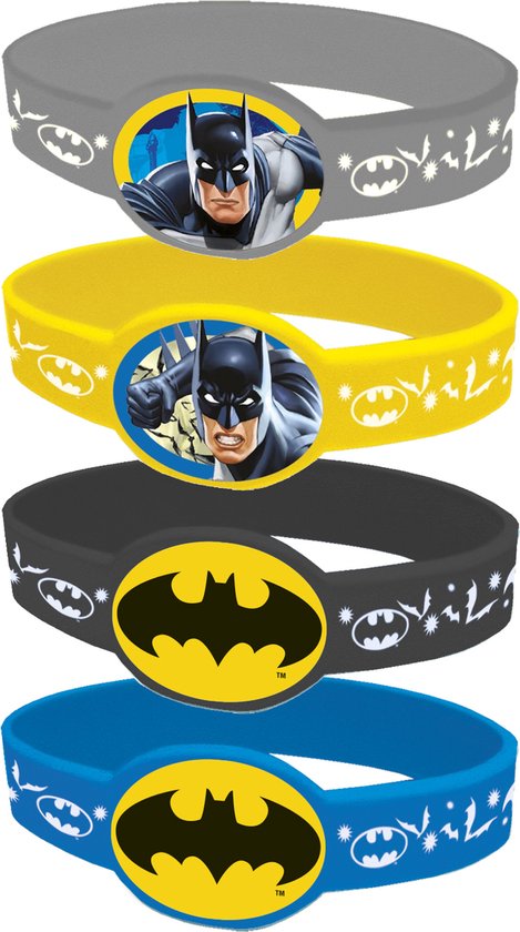 UNIQUE - 4 bracelets élastiques Batman - Accessoires de vêtements pour bébé  > Bijoux | bol